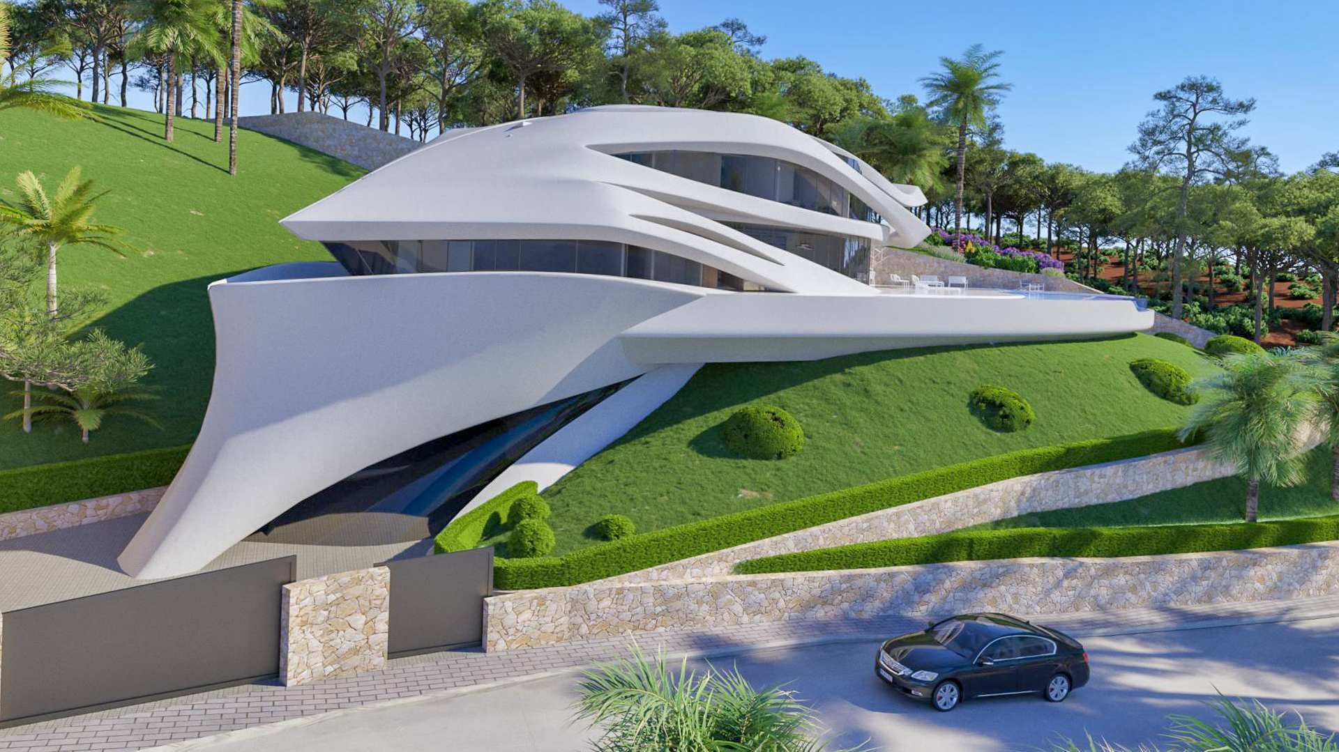 Spectaculaire villa met uitzicht op zee te koop in Javea