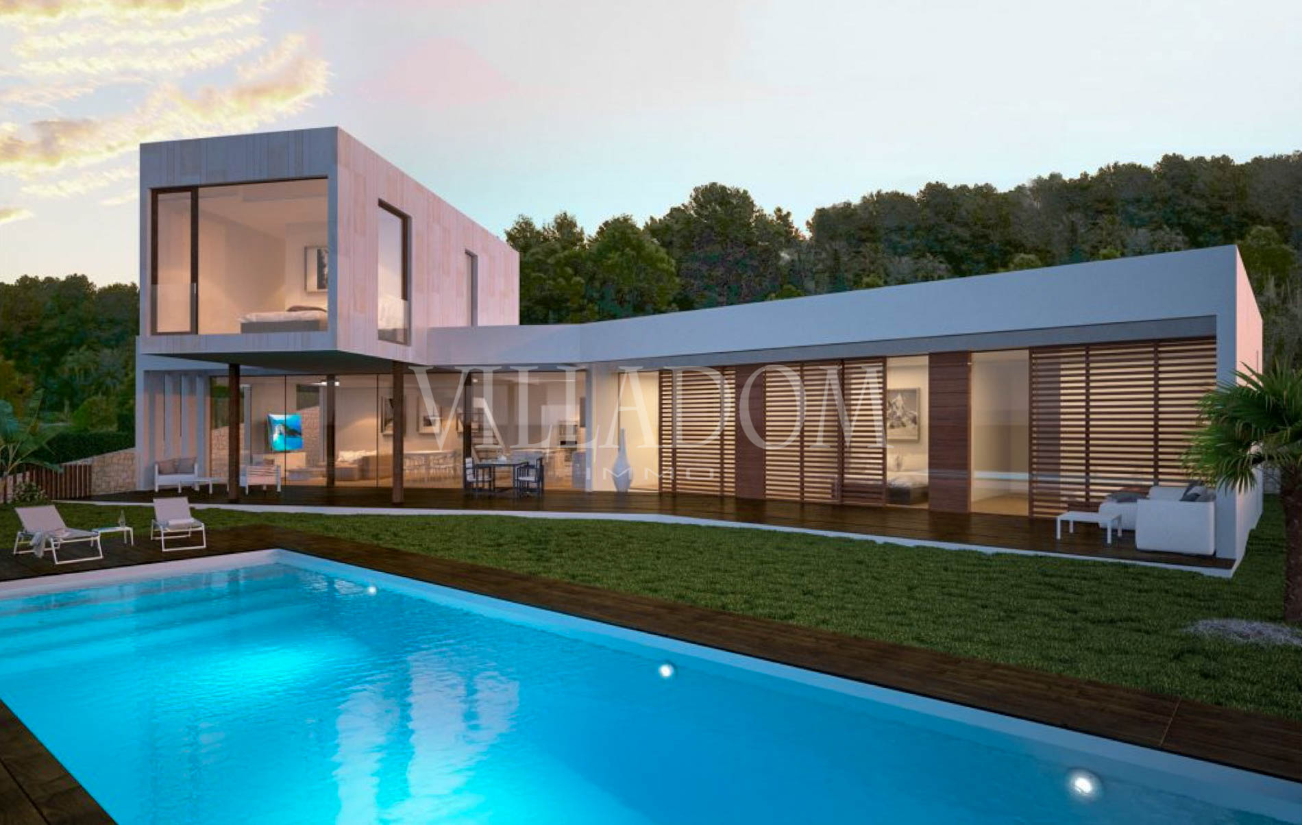 Luxe Villa Project met Sea View te koop in Javea